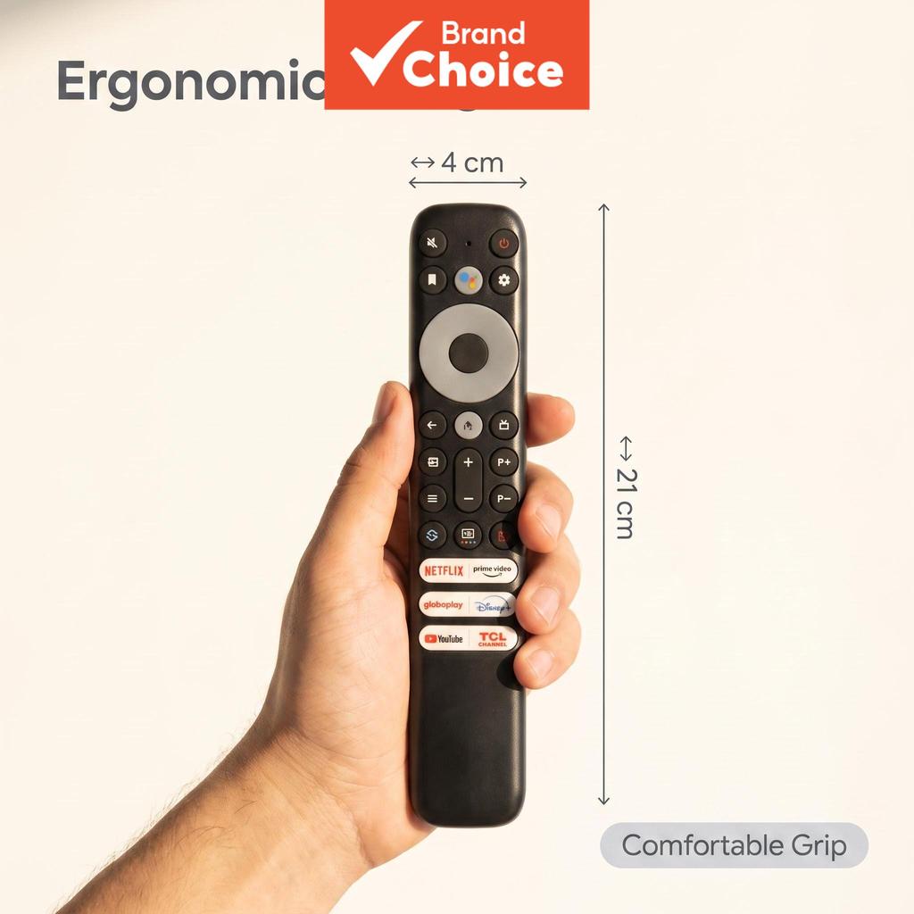 QRL Voice TV Remote Control for TCL Android Google TV - Pre-set for ...