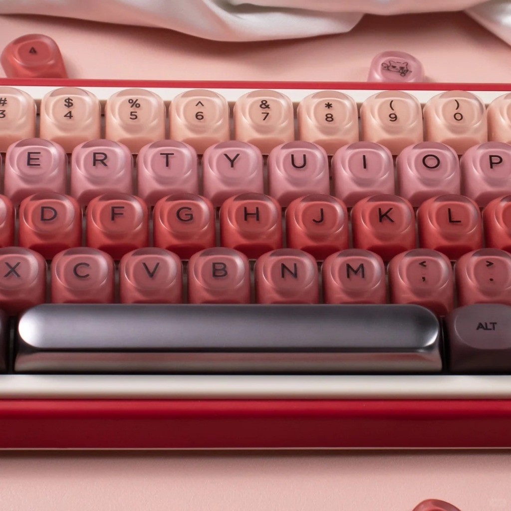 Lipstick Keycaps HOA Profile PC 132 Keys PBT Wooting Aula F75 RK100 ...