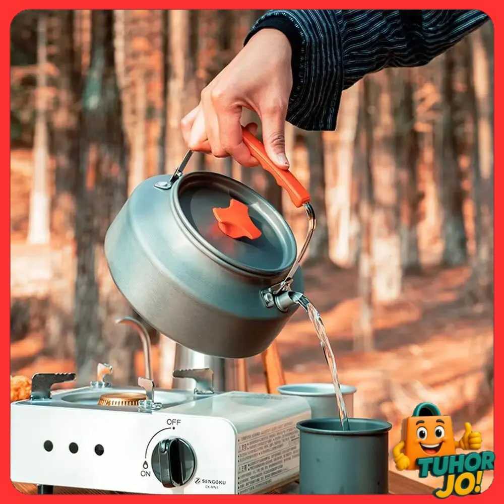 Teko Alat Masak Outdoor Camping Nesting Cooking Alumunium 2L - DS-308