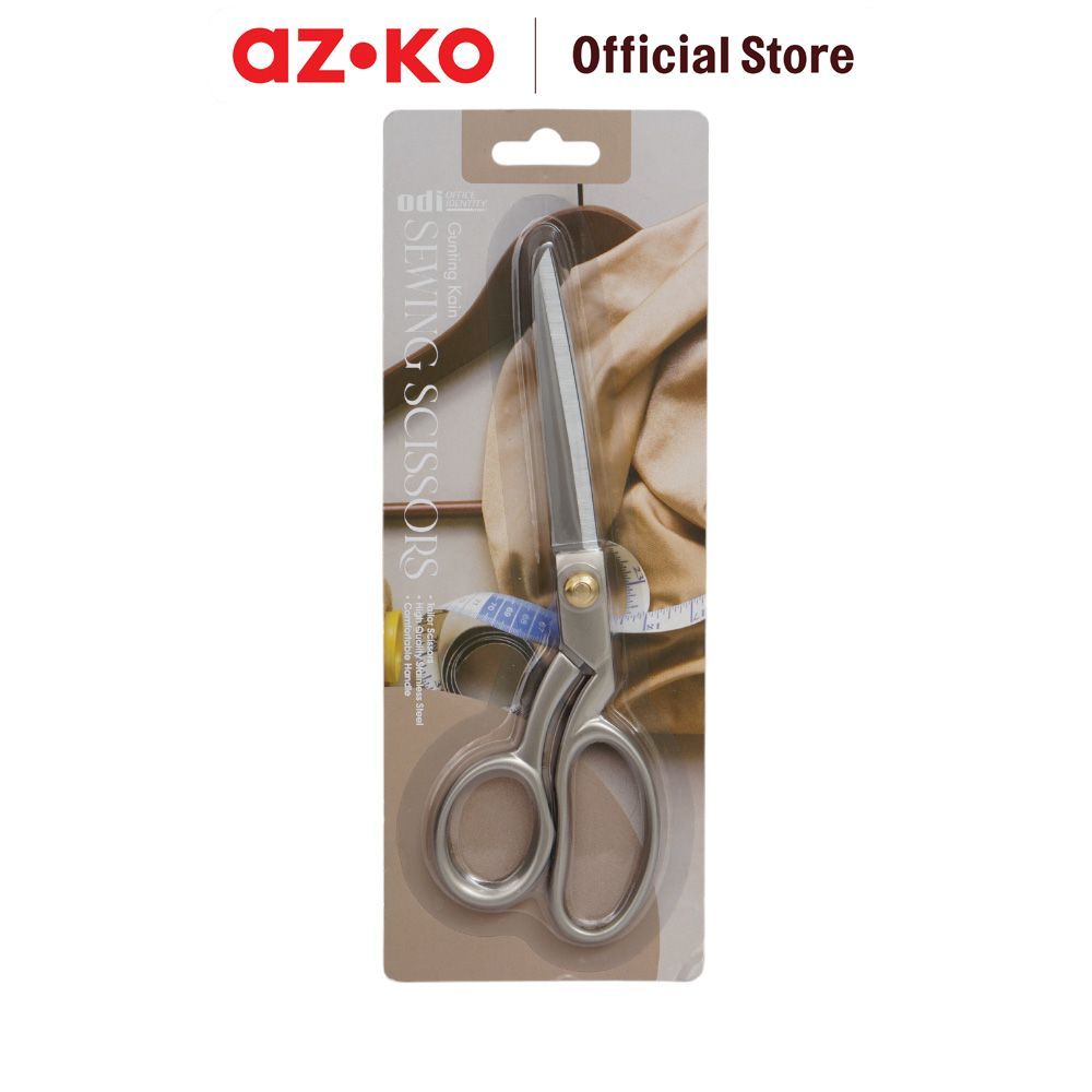 AZKO Odi Gunting Kain 8 Inch - Silver Tailor Shears Alat Jahit Potong Bahan - Gambar 4