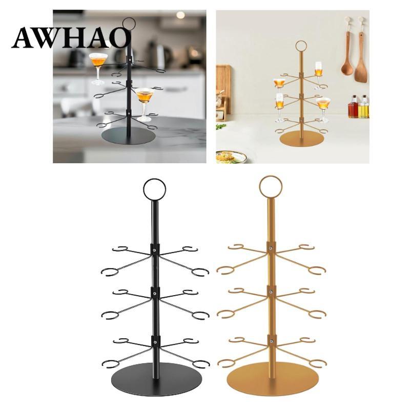 [perfeclan3rc] Cocktail Trees Stand,Stemware Rack,3 Tier 12 Holders ...