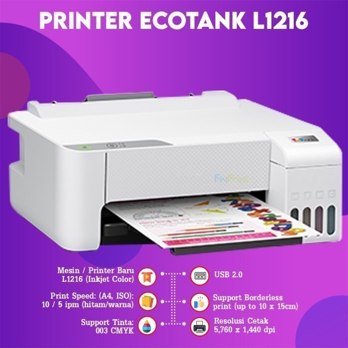 FixPrint Printer Epson Original L3210 / L121 / L1210 / L1216/ L3250 / L3256 / L3211 - Gambar 4