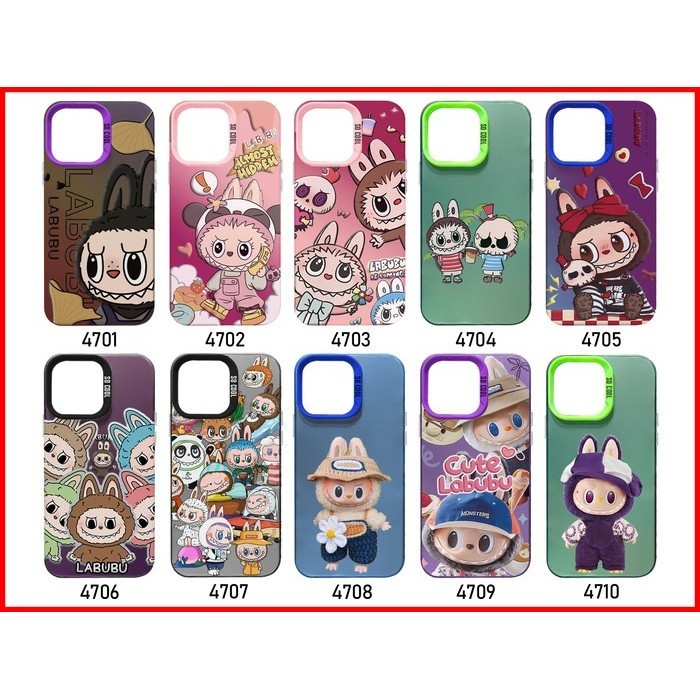 YI TAI - MC47 Case Motif Labubu Xiaomi Redmi A7 Pro 4G Note 15 4G 5G 15 Pro 5G 15 Pro Plus 5G Poco C81 Pro - Gambar 4