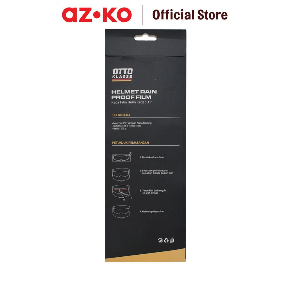 AZKO Otto Klasse Kaca Film Helm Rain Proof Pelindung Visor Stiker Helm Anti Silau Film Kaca - Gambar 3