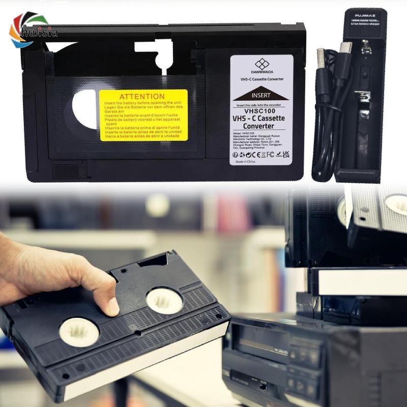 [chulisia] VHS C Cassette Adapter Portable Professional VHS Tapes Video ...
