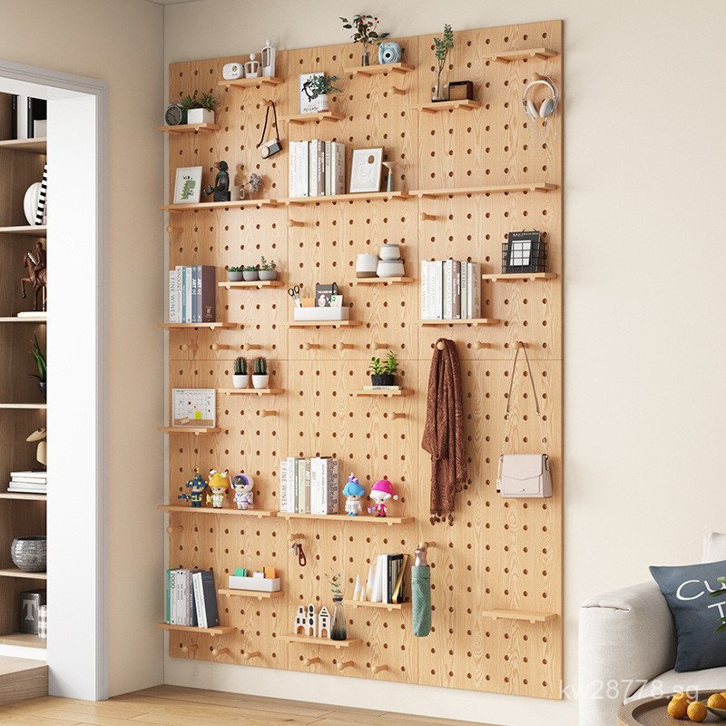 Storage Rack Hook Entryway Display Shelf Wall Accessories Board Wall ...