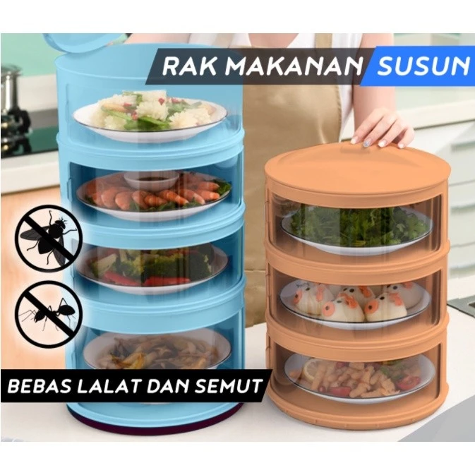 TRILINS TUDUNG SAJI 4 SUSUN TEMPAT PENYIMPANAN MAKANAN - Gambar 3