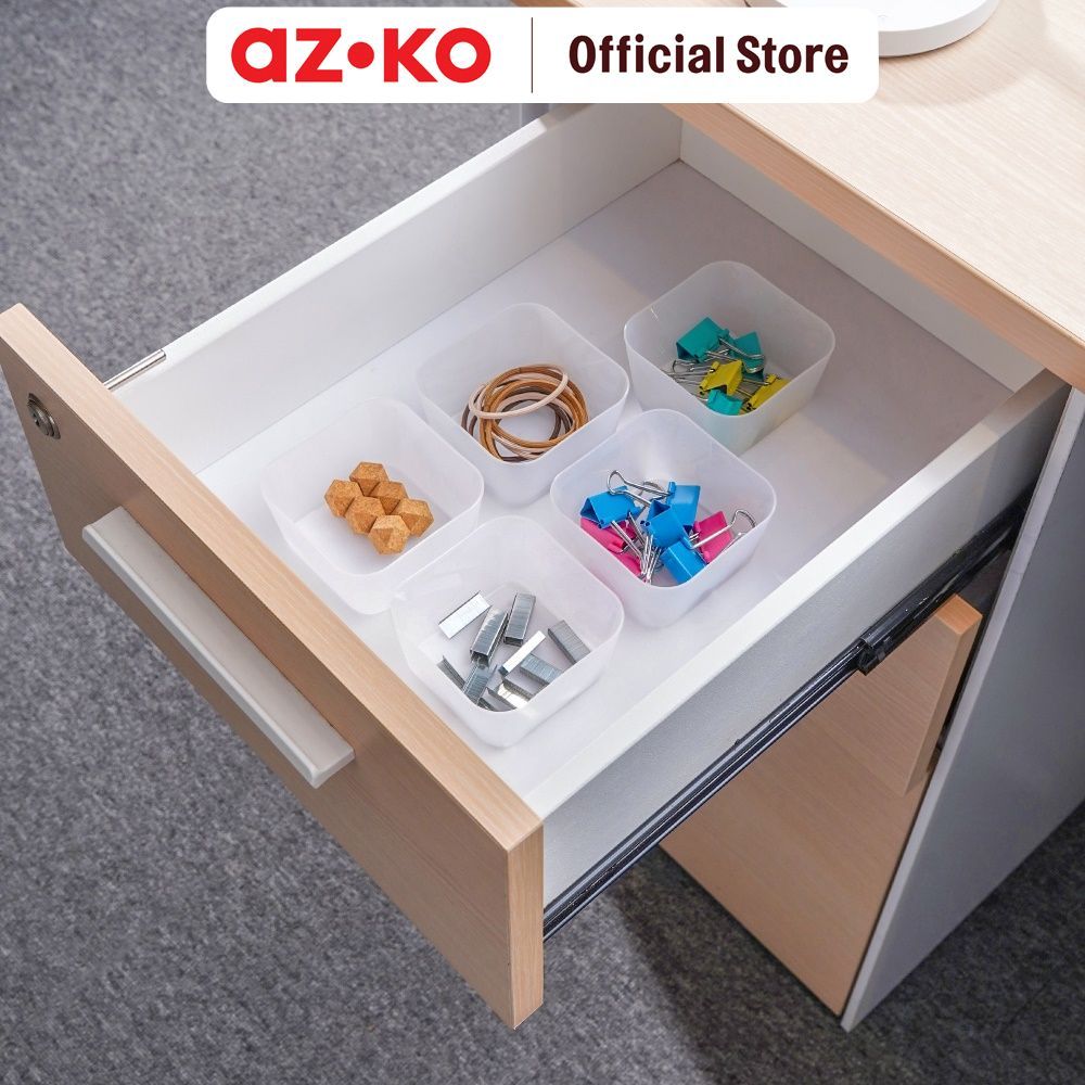 AZKO Stora 8.3x8.3x4.5 cm Set 5 Pcs Organizer Laci Pembagi Laci Sekat Drawer Organizer Tray Laci