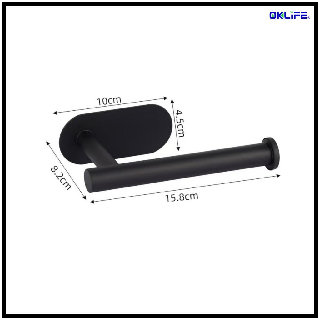 Self‑Adhesive Bathroom Hardware No Drill Towel Bar Paper Holder Towel Ring Hook Home Bathroom Supply view 12