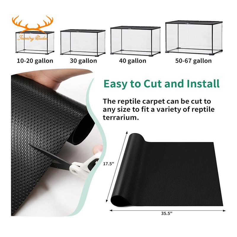 [Redpowderyan.] Reptile Mat,Reptile Terrarium Substrate Liner for ...