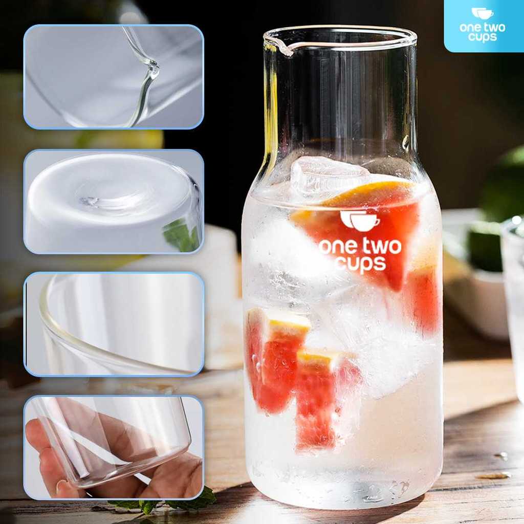 AKIEMSTR Set Teko Gelas Kaca Kopi Teh 1 Teko 1 Gelas - 0007G-C - Gambar 3