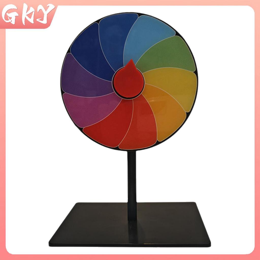 GKY 1 Set Color Roulette Wheel Tabletop Prize Wheel Dry Erase Spin ...
