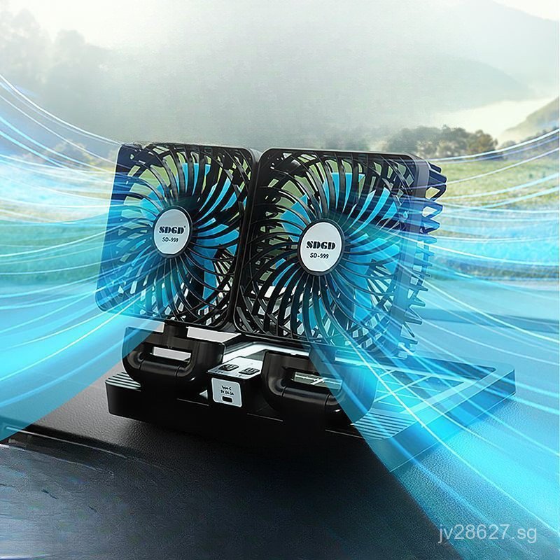 Car Multi-Use Solar-Powered Small Fan for Bread Trucks and Large Trucks ...