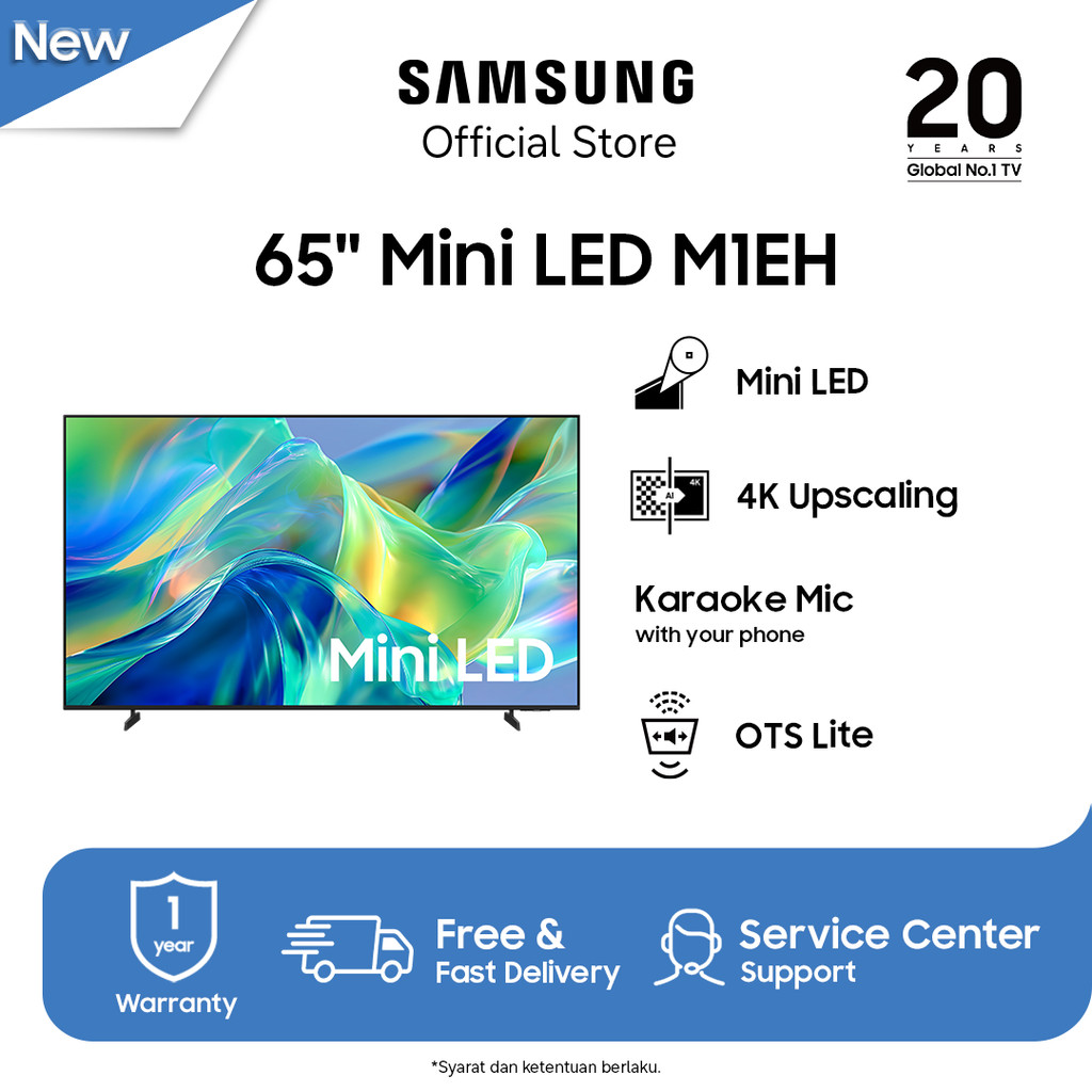 Samsung 65" Mini LED M1EH Samsung Vision AI Smart TV (2026)