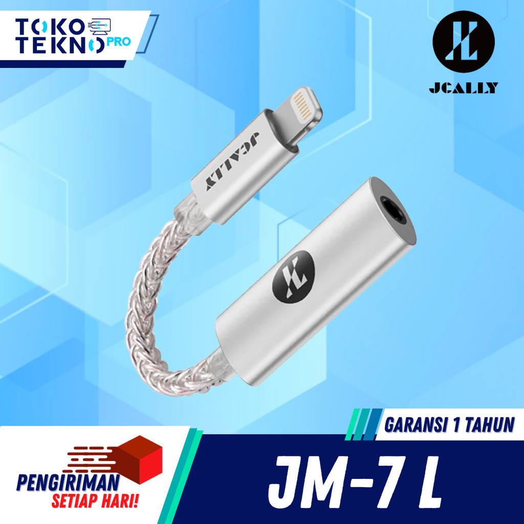 JCALLY JM7L / JM-7L / JM 7L HiRes Dongle DAC Audio Digital Adapter Lightning to Jack 3.5mm