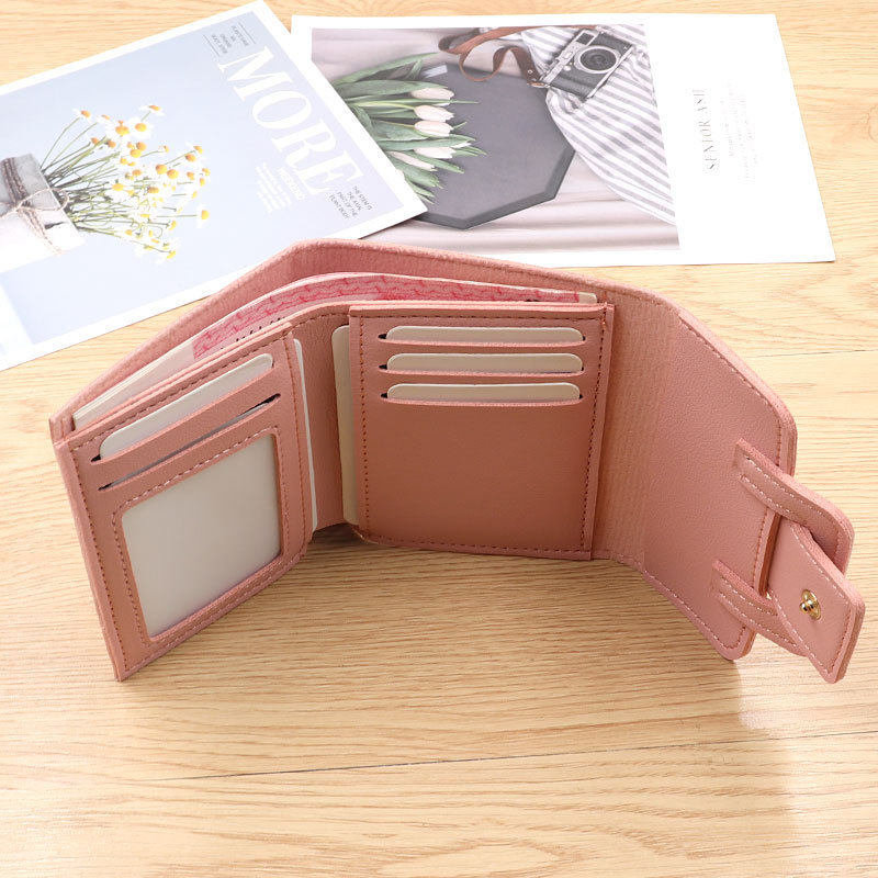 Dompet Wanita Lipat Kecil Murah Banyak Slot Kartu - Gambar 3