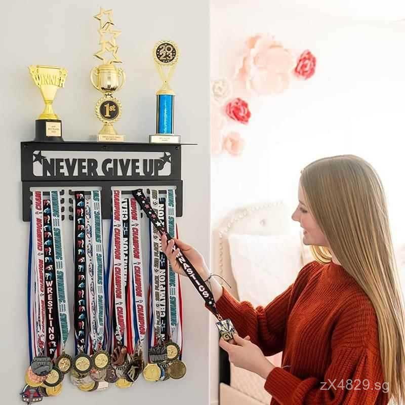 Perforated Display Rack Certificate Holder Storage Trophy Honor Wall ...