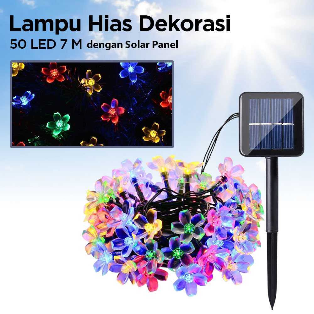 YUSHILED Decorative String Lights 50 LED 7M with Solar Panel - M072 ...