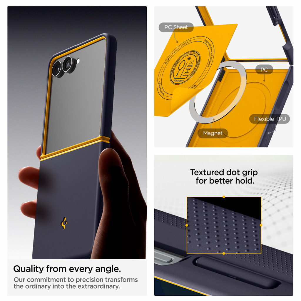 SPIGEN Case for Samsung Galaxy Z Flip 8 Nano Pop MagFit Soft Matte Dual Tone Anti Shock Casing - Gambar 4