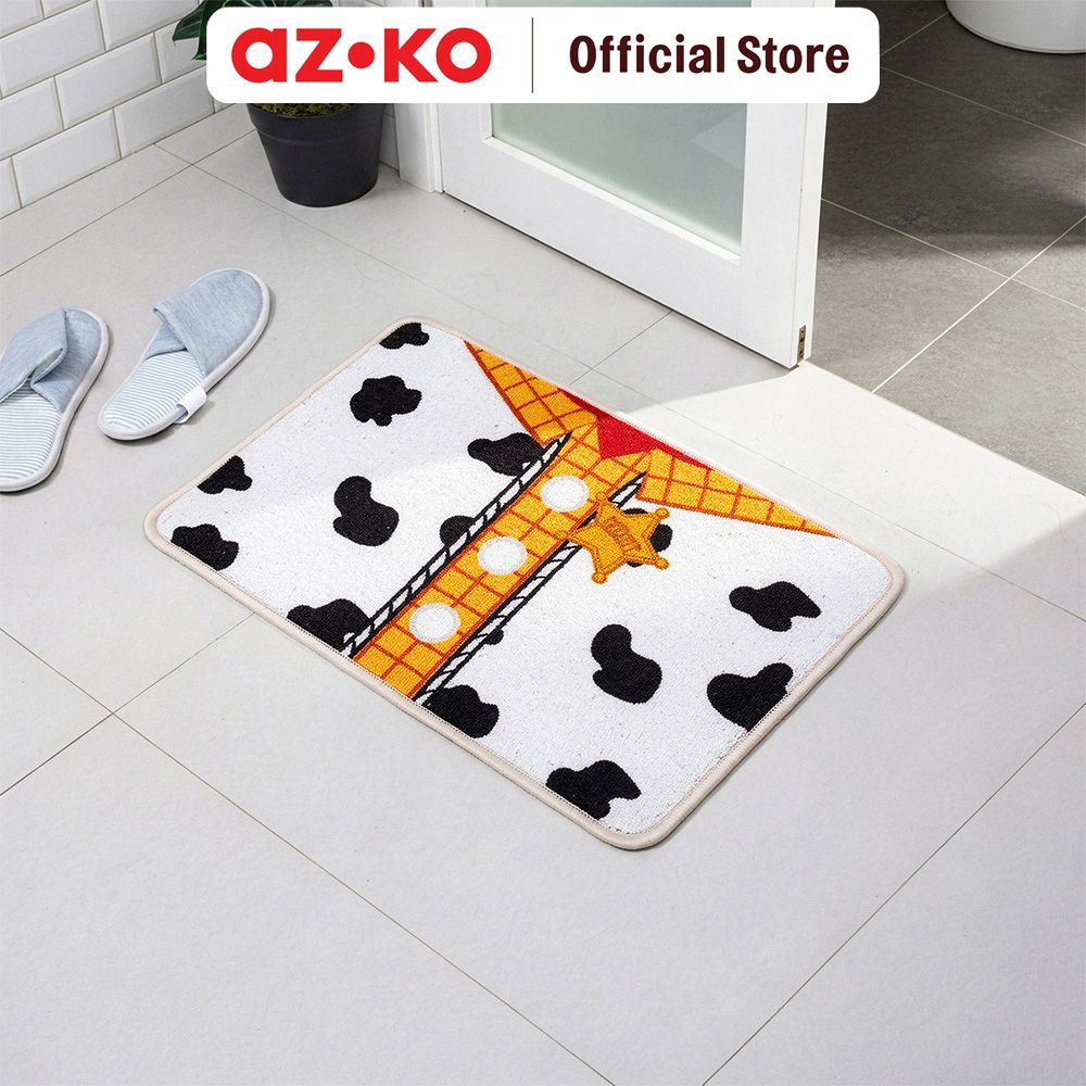 AZKO Disney Toy Story Keset Kamar Mandi 40x60 cm Keset Anti Slip Bath Mat Keset Toilet Alas WC