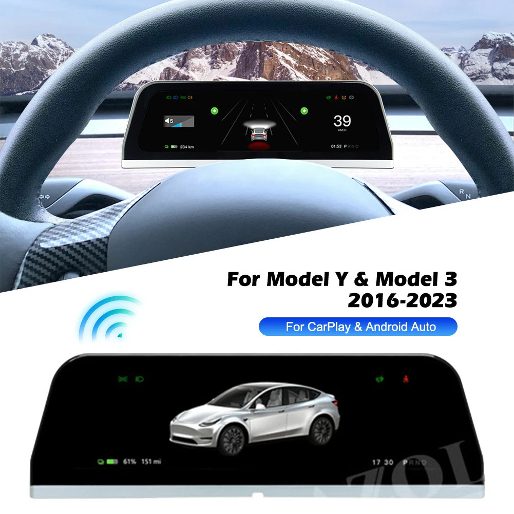 Car Head-up Display Touch Screen Hud With Wireless Carplay Android Auto ...
