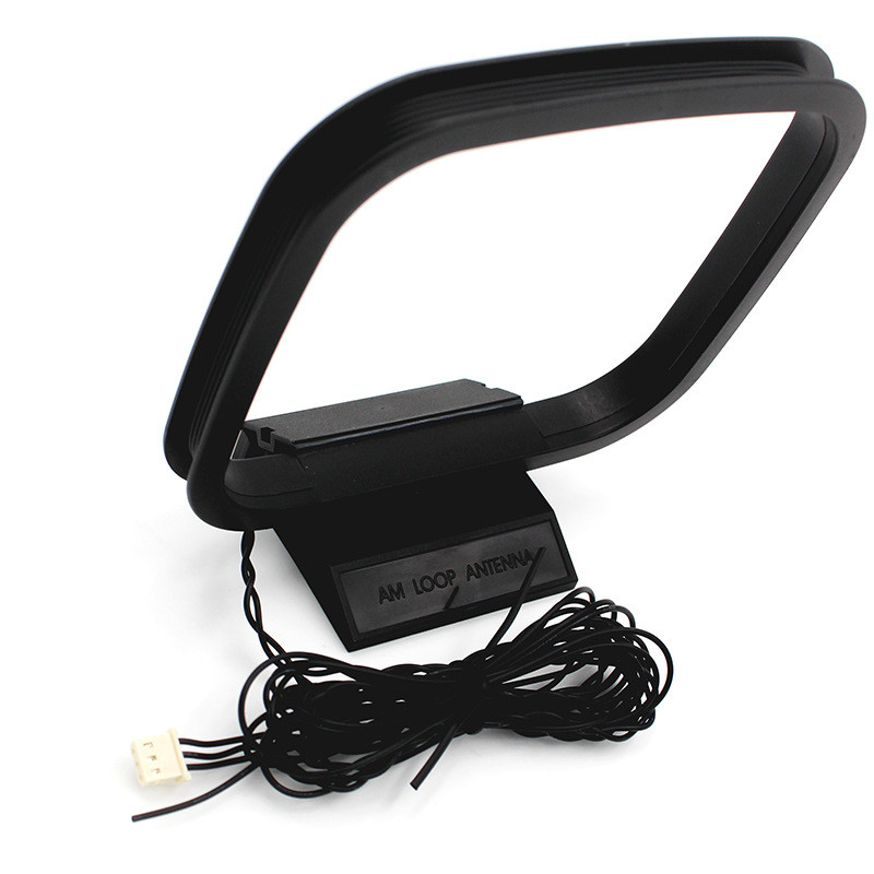 TMOY Indoor AM FM Loop Antenna Aerial 3 Pin Connector for StereoAudio ...