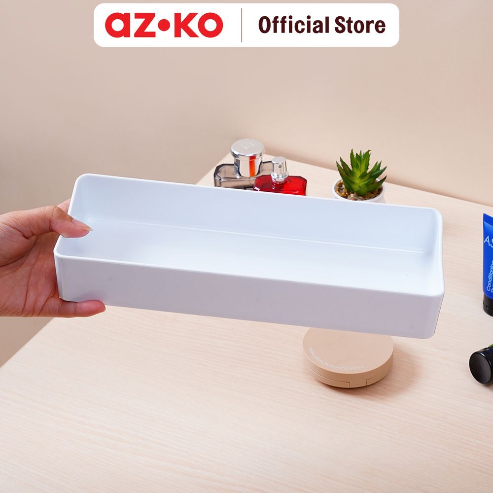 AZKO Stora Curved Organizer Meja Desk Drawer Organizer Tempat Alat Tulis Desk Storage Laci Meja - Gambar 3