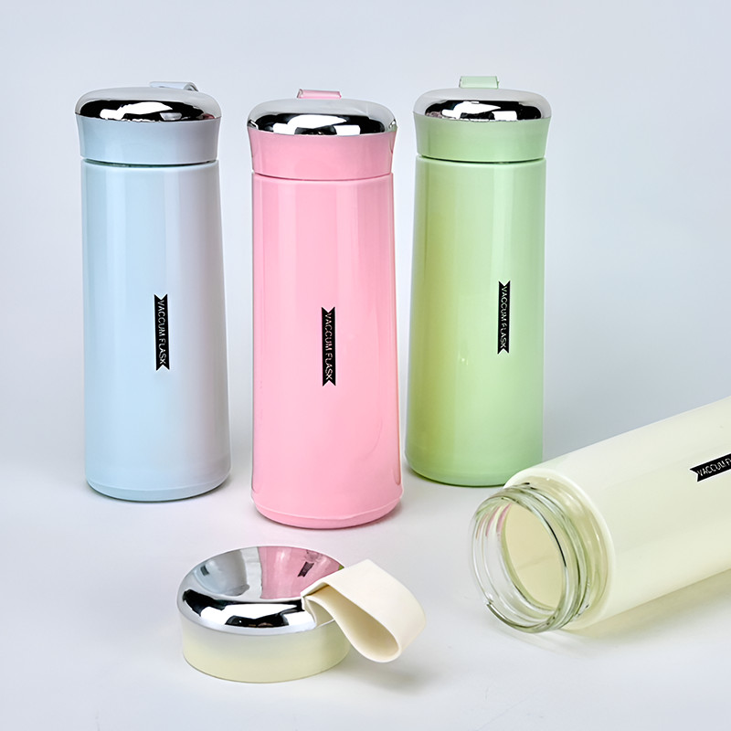 400ml Glass Vacuum Flask Tumbler photo 3