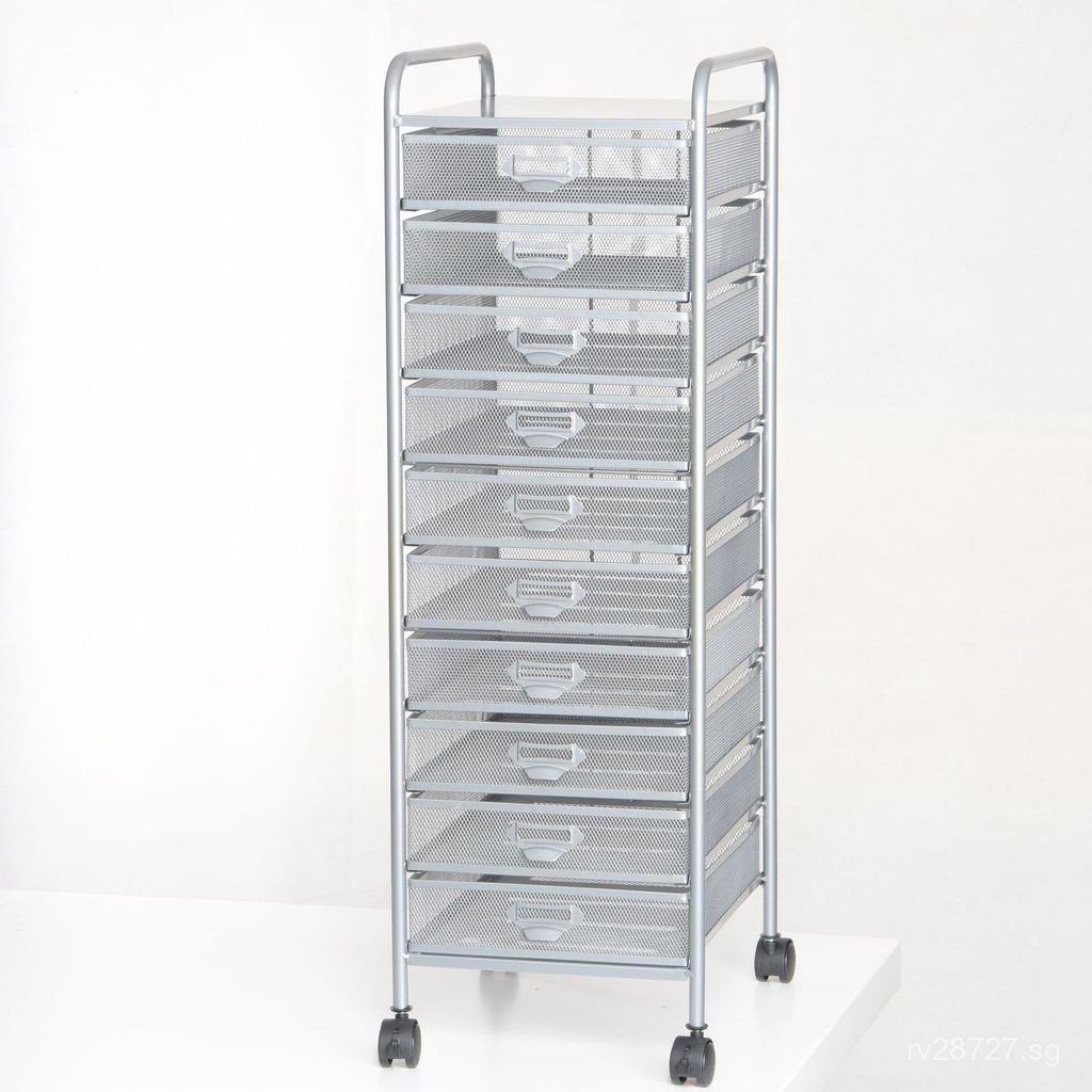 Removable(10A4-9Kitchen Iron Art Organizer File Rack)Storage Rack Cart ...