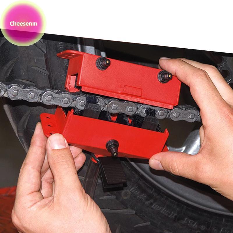 Cheesenm Motorcycle Chain Cleaning Machine Kit Brush Gear Cleaner Tool ...
