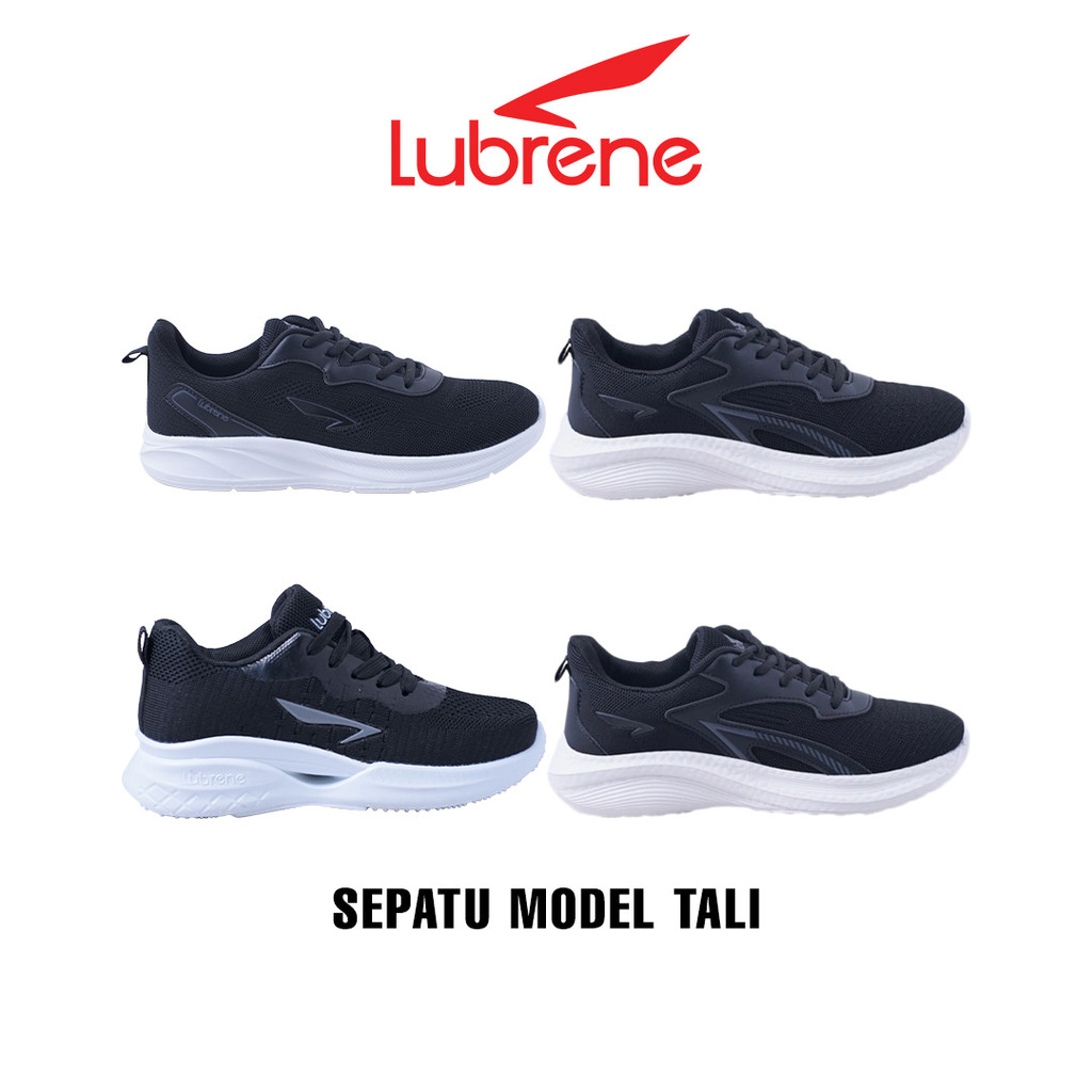 Lubrene Sepatu Sekolah Anak Laki Laki dan Perempuan Hitam Putih 29 sampai 38 - Sepatu Sekolah Anak TK SD SMP Sepatu Tali Sepatu Perekat Sepatu Anak Unisex Terbaru Terlaris Awet