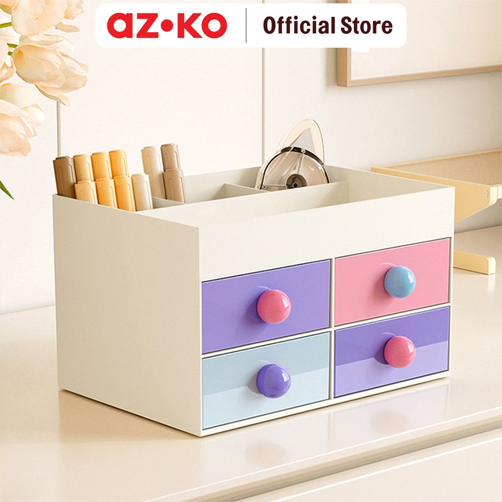 AZKO Stora Clown Organizer Meja Dengan Laci - Mix Desk Drawer Organizer Tempat Alat Tulis Desk Storage Laci Meja