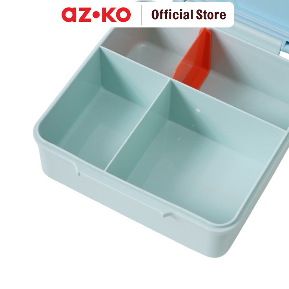 AZKO Picas Critter Kotak Makan Dengan Wadah Sup 1.6 Liter Set 2 pcs Bento Box Meal Container Tempat Bekal Lunch Box Kotak Bekal - Gambar 3