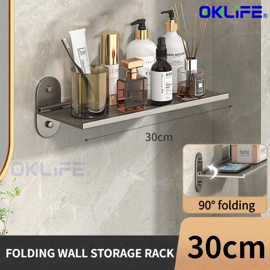 Single Tier No Drill Bathroom Shelf Rust Proof Wall Mount Above Mirror Washstand Organizer Condo Toilet Storage view 10