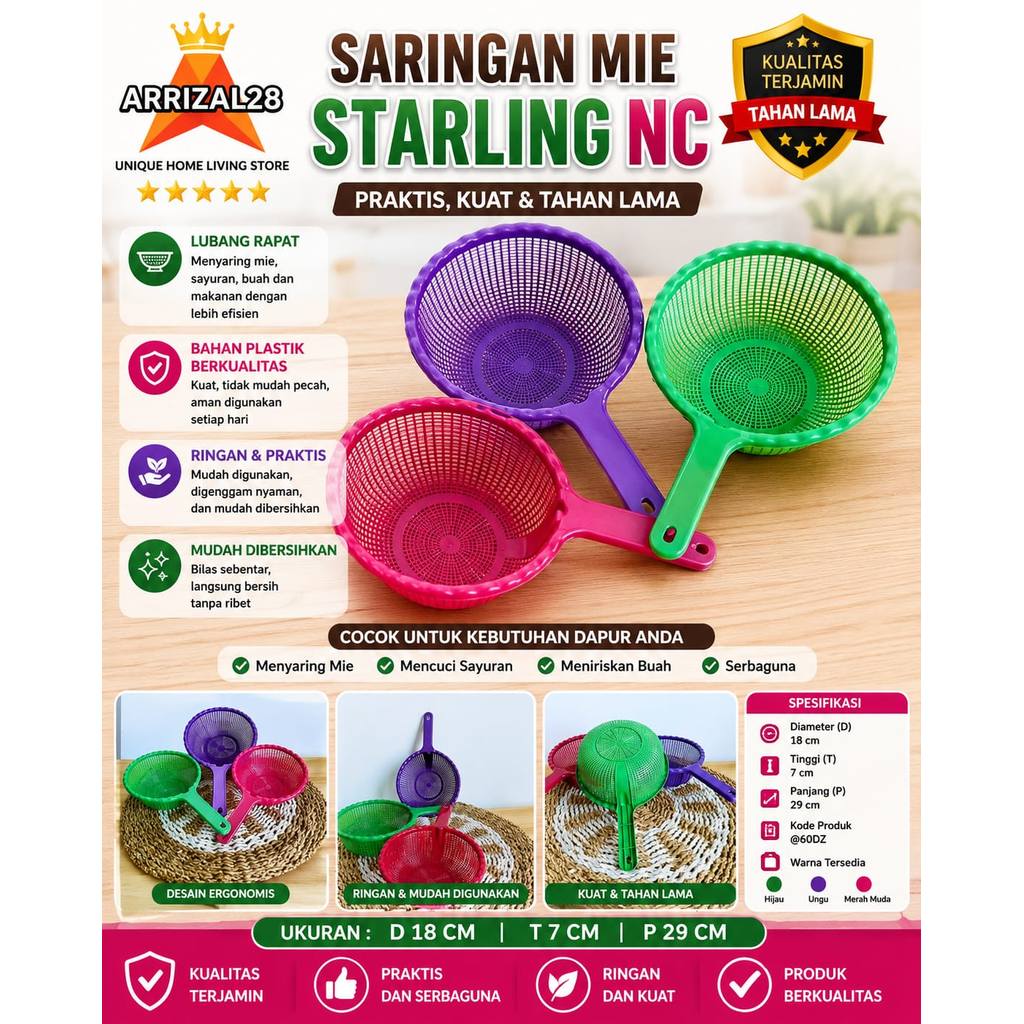 (BUBBLEWRAP) SARINGAN MIE STARLING