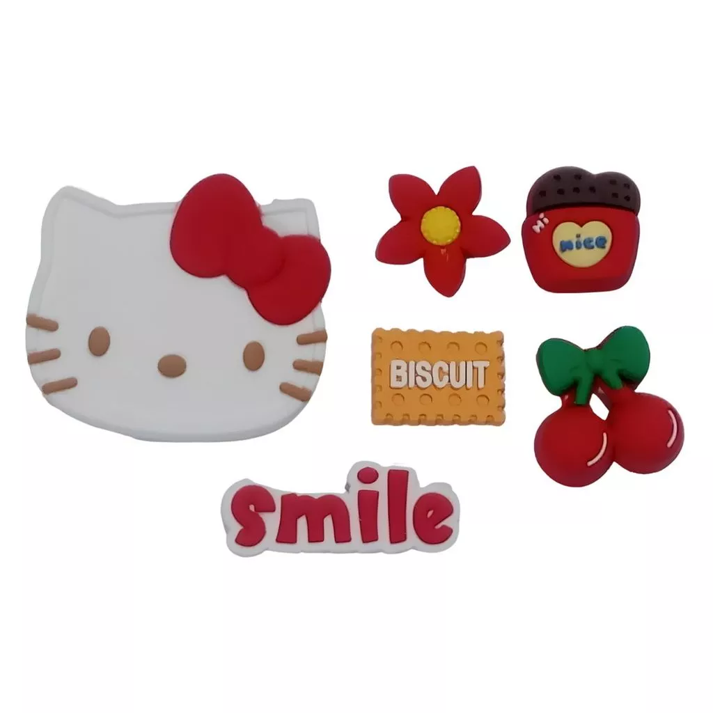 Cute Case Helo Kitty Red Leather 360 iPad Gen 11th Gen 10 10.9" Air 4/5/6 10.9" Pro 11 Inch 360 Rotatable Stand Mini 1 2 3 4 5 6 7 3D Stiker - Gambar 2