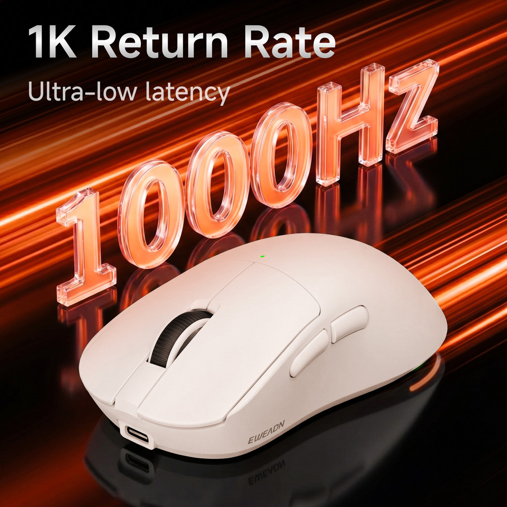EWEADN GS02 / GS-02 PRO Wireless Gaming Mouse PAW 3311 Rechargeable Battery 24000 DPI 1000Hz 65g - Gambar 3
