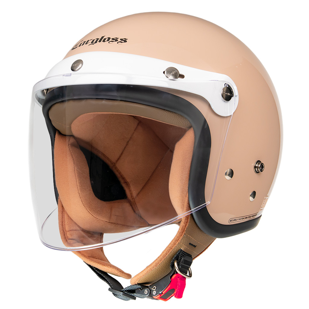 Cargloss CFH Hijab Retro Helm Half Face - Mocca - Gambar 2