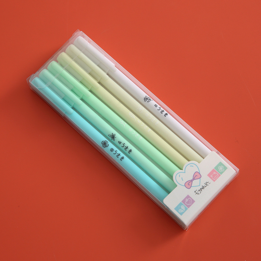 POPmaker Moradi Gel Pen 0.5mm 6 Pcs Pastel - Gambar 4