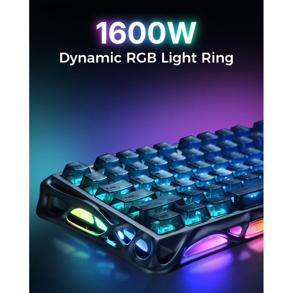 GravaStar Mercury V75 / V-75 HE Wired Magnetic Gaming Keyboard 8k Polling Rate Hall Effect Rapid Trigger - Gambar 4