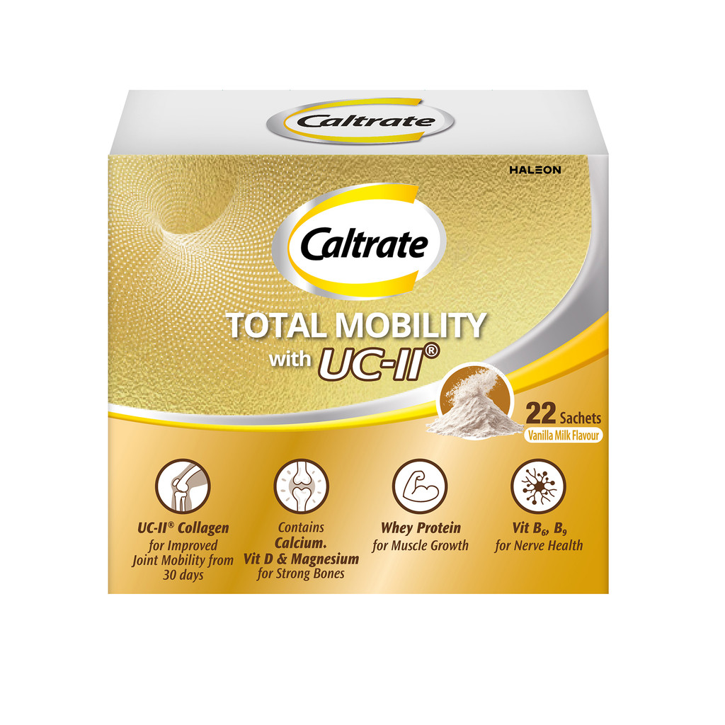 Caltrate Total Mobility with UC-II Collagen 4-in-1 Joint, Bone, Muscle ...