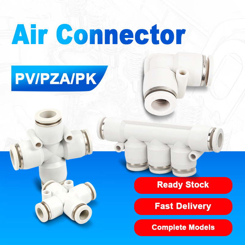 PK PZA PY PE pneumatic air Fittings Multi-pipe distributor Joint 4 6 8 ...