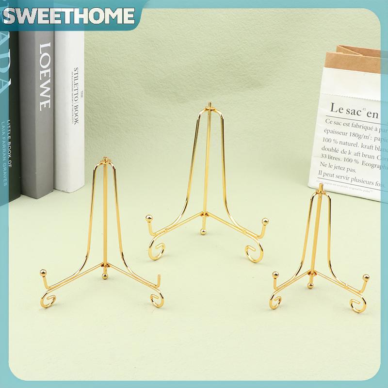 SWEETHOME Gold Iron Display Stand Craft Bracket Book Holder Photo ...