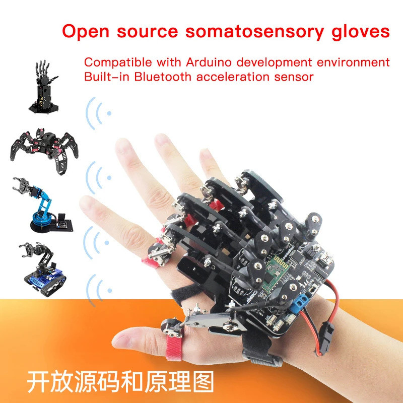 Hiwonder Arduino Somatosensory Robot Arm Hand Gripper Gloves/wearable ...