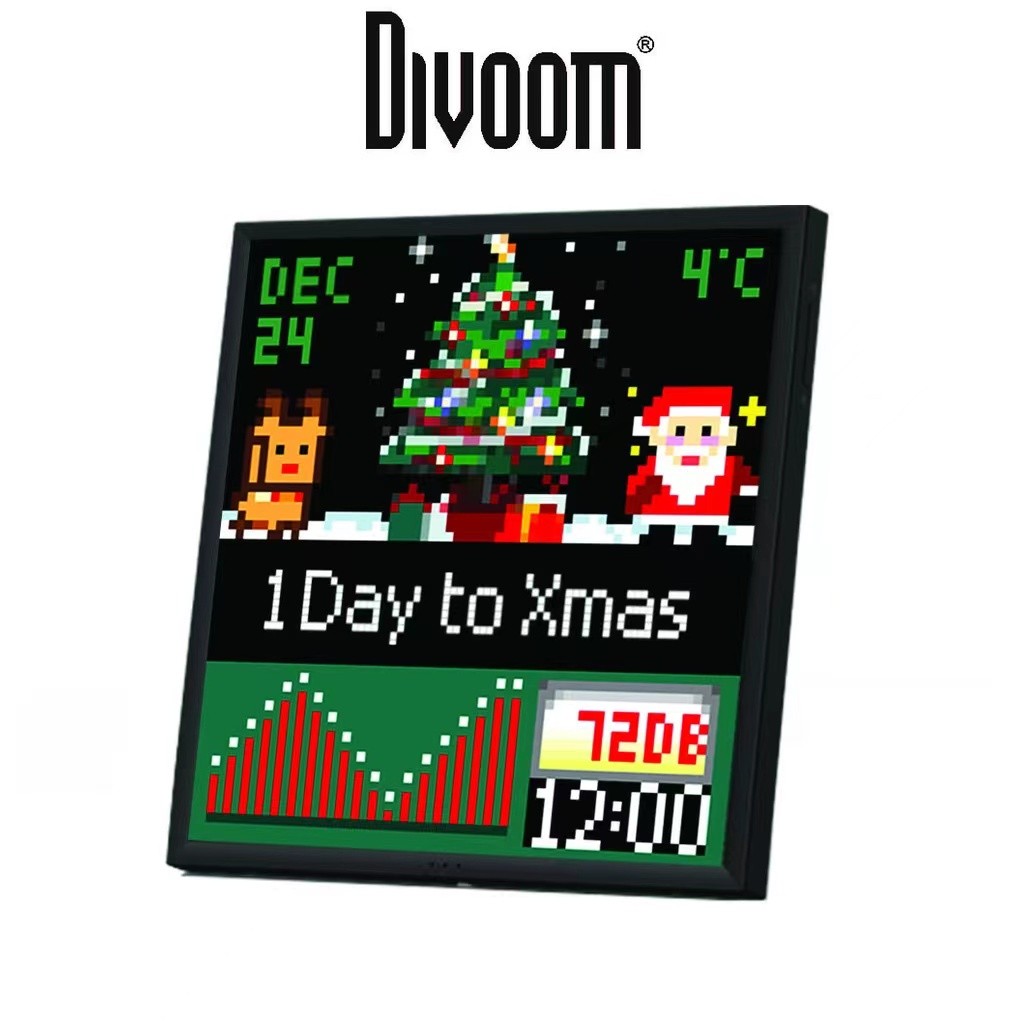 ChicMiss Divoom Pixoo 64 Pixel LED Screen Digital Photo Frame 64*64 ...