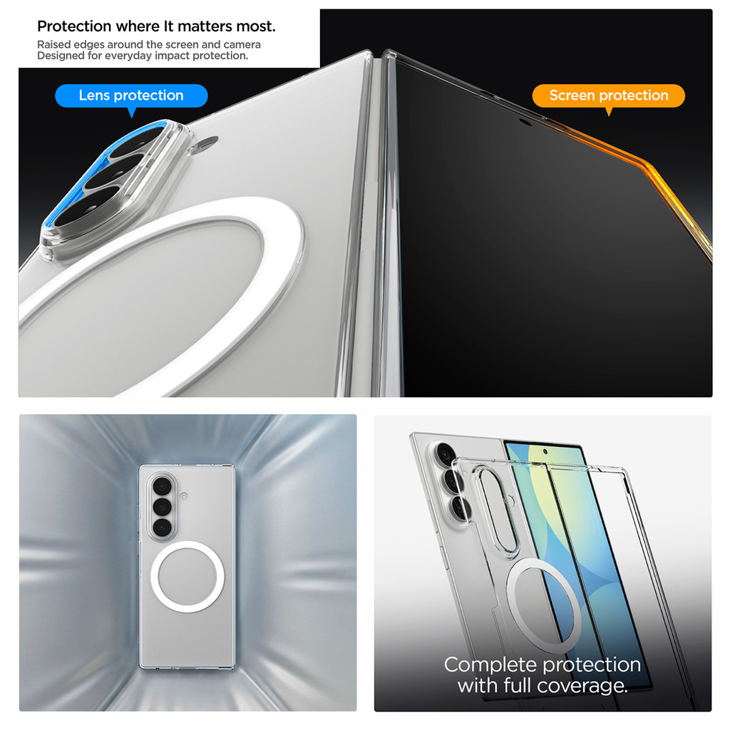 SPIGEN Case for Samsung Galaxy Z Fold 8 Ultra Air Skin Magfit Ultra Thin Magnetic Clear Casing - Gambar 4