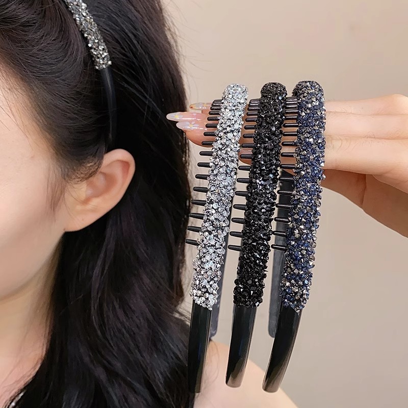 Popmaker Shop Bando Wanita Sirkam Mewah Elegan - Gambar 4