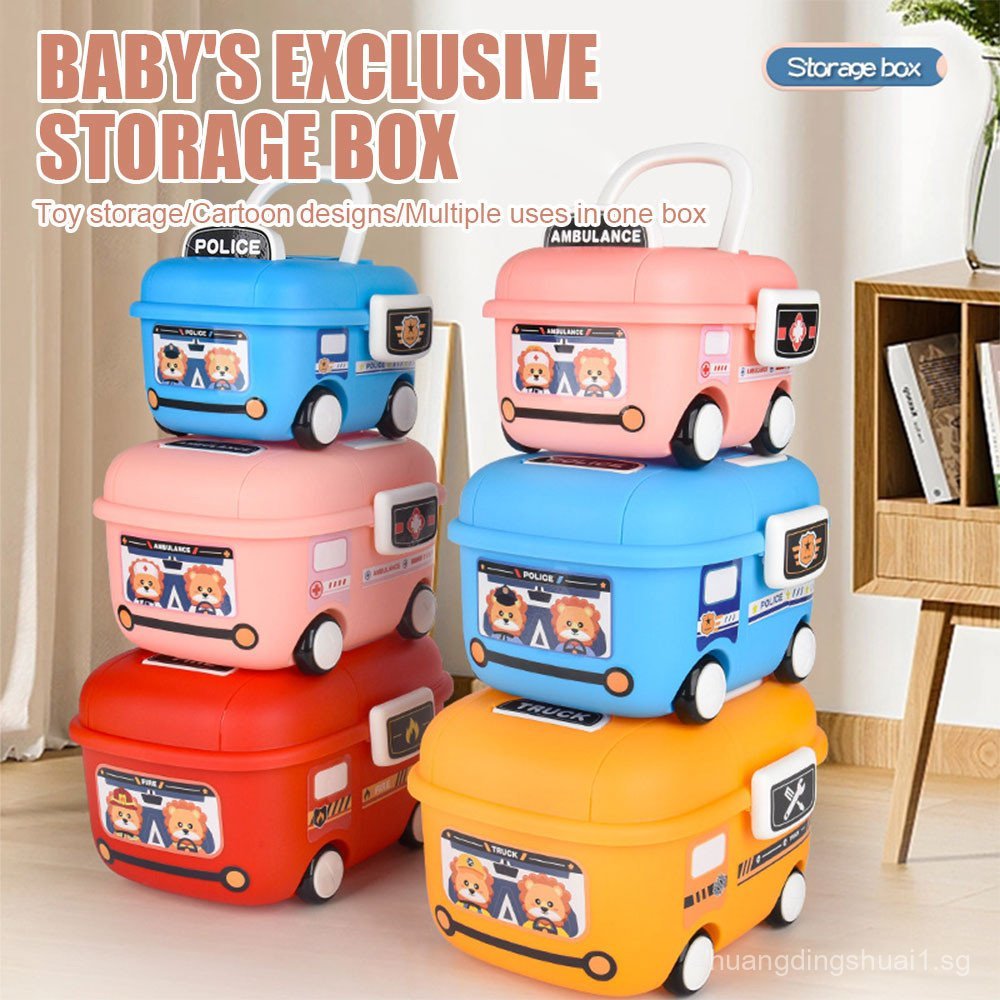 Children's Toy Storage Box Plastic Large Cartoon Cute Large Capacity ...