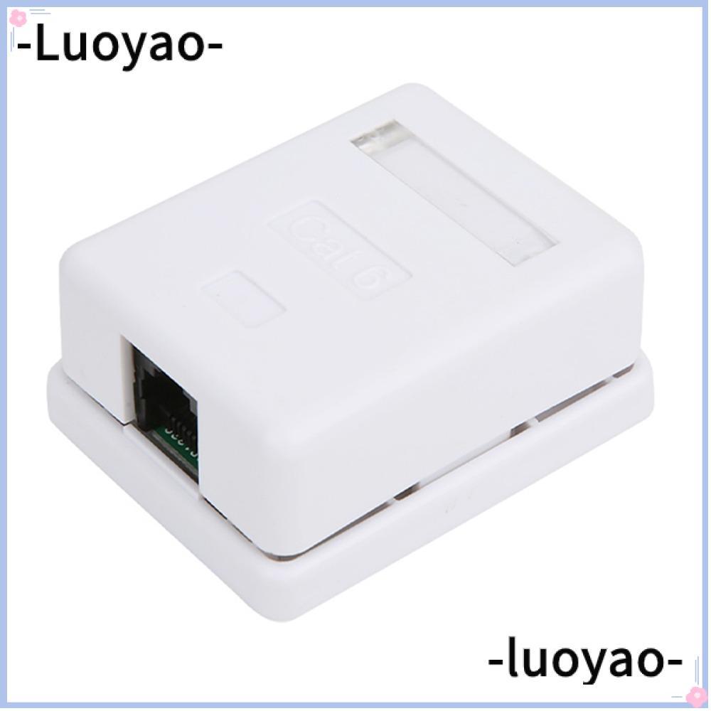 LUOYAO 2Pcs RJ45 Surface Mount Box, Cat6 Single Port Surface Mount Box ...