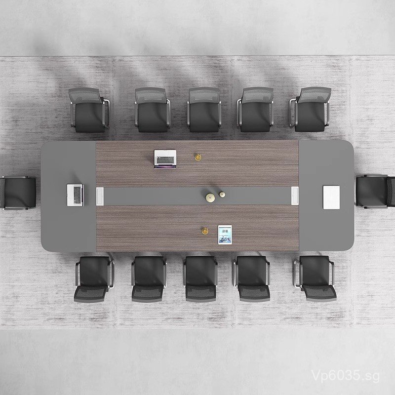 Long Table Rectangular Eight-Leg Conference Room Office Desk ...